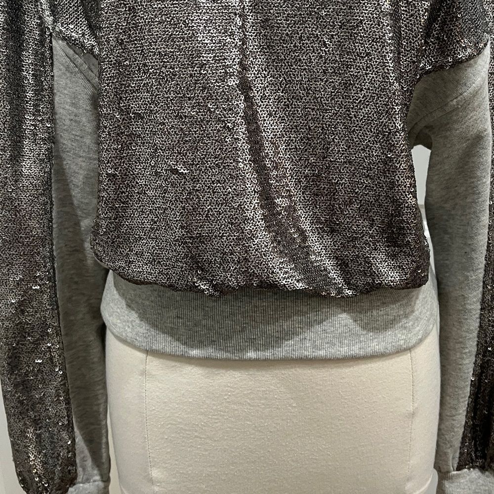 Free People Rise & Shine Sequin‎ Sweatshirt Size Small - Picture 4 of 15